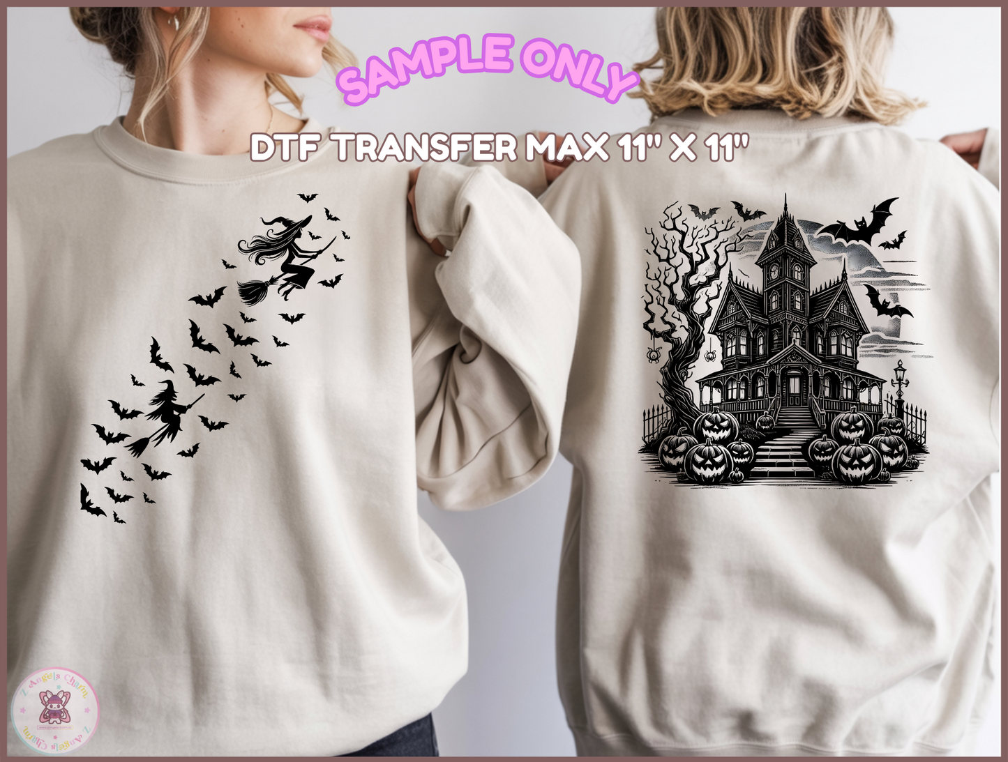 Double the Charm DTF Design 👻 DTF Transfers 11"x11" ONLY