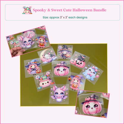 Spooky & Sweet Cute Halloween Bundle 3"x3"