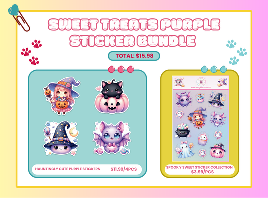 Sweet Treats Purple Sticker Bundle